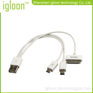 Usb To Micro 5 Pin Mini Usb And 30 Pin For Samsung Galaxy Tab 